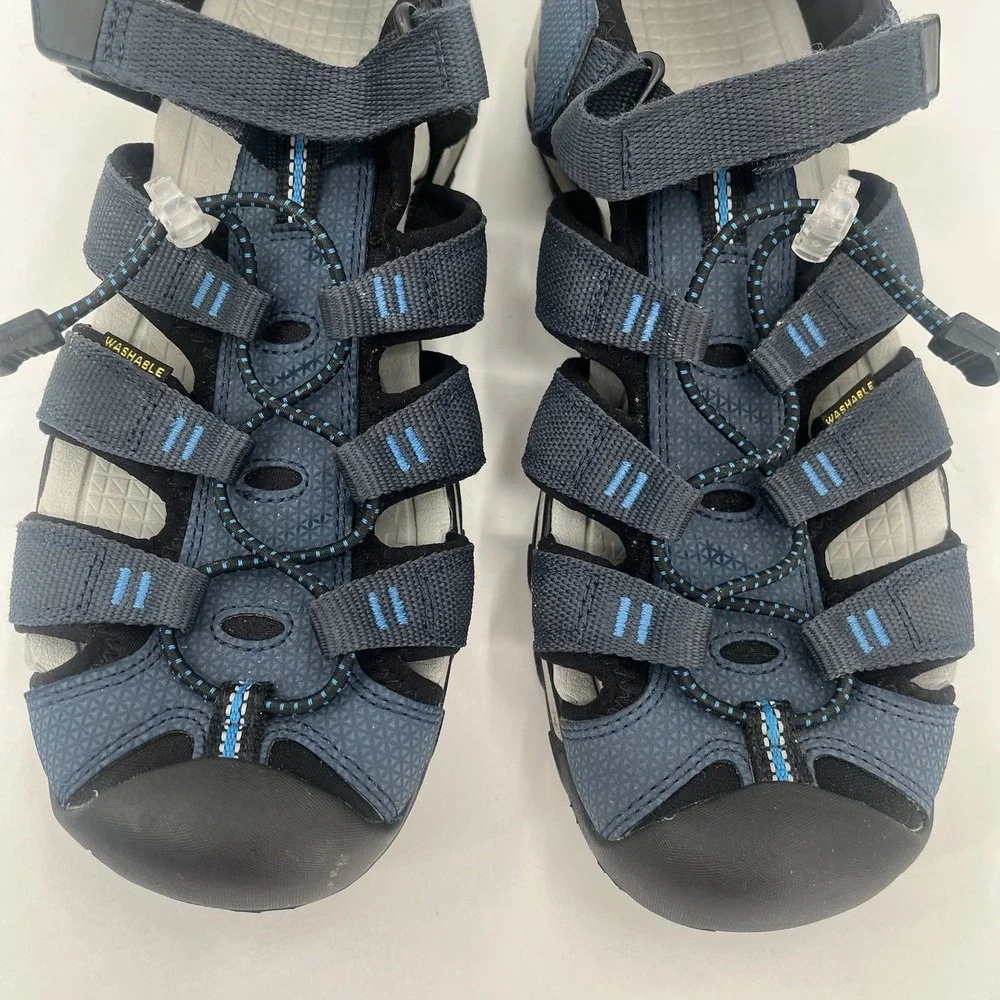 Keen Mens Newport H2 Closed Toe Water Sandals Navy Blue‎ 7 Slip On